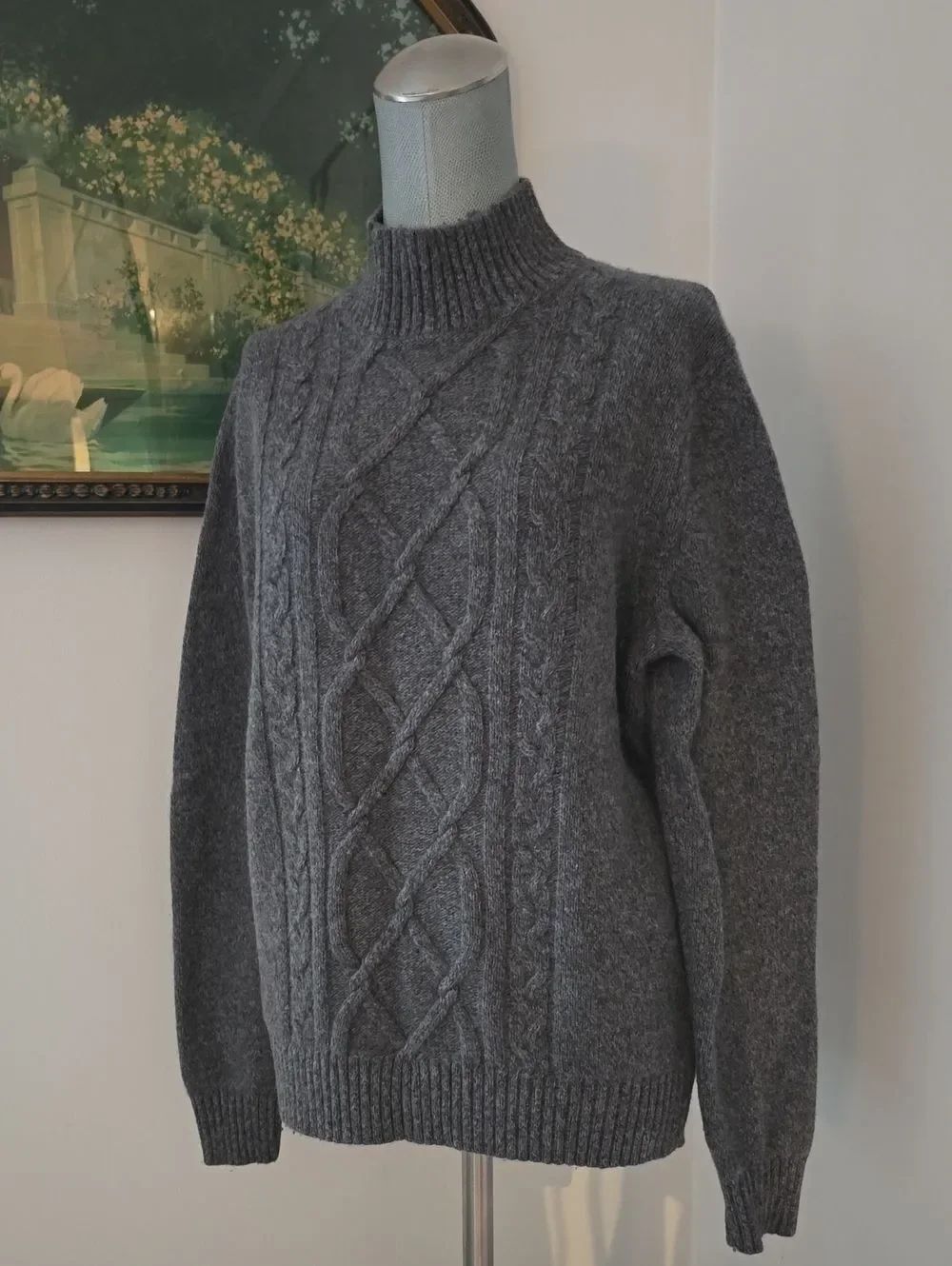 Banana Republic | Cable Knit Mock Neck Sweater